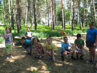 Открытие пришкольного лагеря "Солнышко"